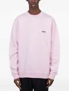 Jacquemus Pink Organic Cotton Fleece The Gros Grain Sweatshirt In Neutral