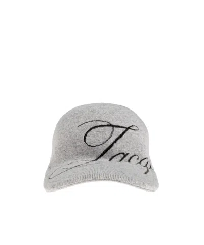 Jacquemus Logo Detailed Baseball Cap In Gray