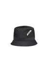 Jacquemus Logo Detailed Bucket Hat In Black