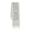 Jacquemus Wool Scarf With Logo In Gray