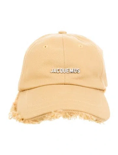 Pre-owned Jacquemus Logo Distressed Baseball Cap In Neutral