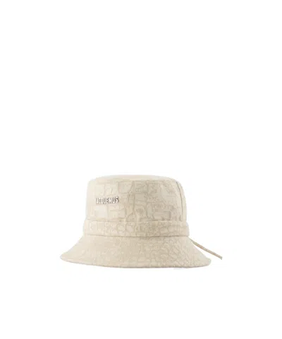 Jacquemus Logo Dome Hat In Nude