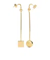 Jacquemus 'les Creoles Nodo' Gold Tone Dangle Earings In Gold