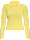Jacquemus Logo-embellished Jumper In Gelb