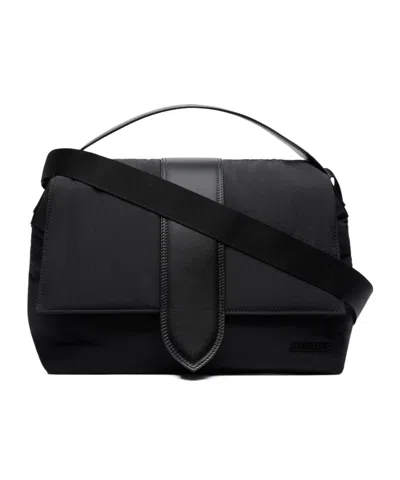 Jacquemus Le Petit Messenger Bambino Shoulder Bag Unica In Black