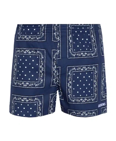 JACQUEMUS LOGO-EMBROIDERED BANDANA-PRINT BOXERS