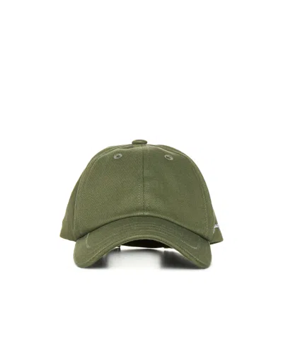 Jacquemus Logo Embroidered Baseball Cap In Green