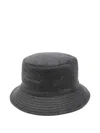 Jacquemus Cashmere Bucket Hat Wide Brim In Gray
