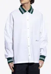 Jacquemus Logo Embroidered Buttoned Shirt In White