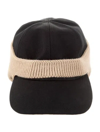 Pre-owned Jacquemus Logo Embroidered Cap In Black