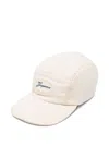Jacquemus Logo-embroidered Cap In Neutral