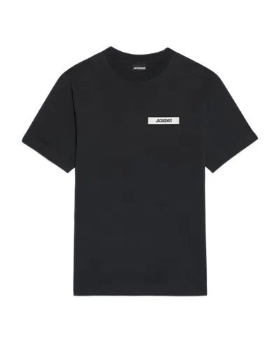 JACQUEMUS JACQUEMUS LOGO EMBROIDERED CREWNECK T-SHIRT