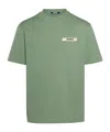 Jacquemus Le T-shirt Grosgrain Cotton Logo T-shirt In Green