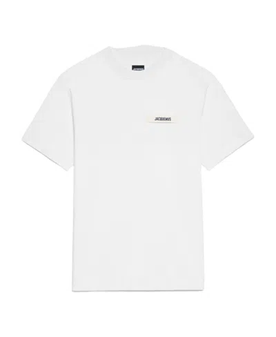 JACQUEMUS JACQUEMUS LOGO EMBROIDERED CREWNECK T-SHIRT