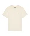 Jacquemus 'le T-shirt Gros Grain' Beige T-shirt With Logo Patch On The Front In White