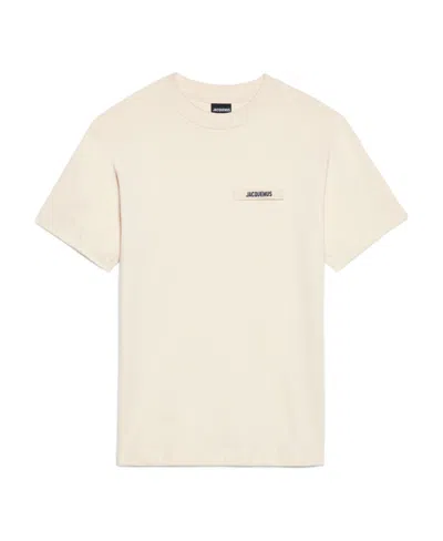 JACQUEMUS JACQUEMUS LOGO EMBROIDERED CREWNECK T-SHIRT