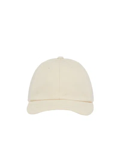 Jacquemus Logo Embroidered Curved Peak Baseball Cap In White