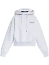 Jacquemus Logo-embroidered Hoodie In Grey