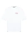 Jacquemus Mens Station Patch White Stazione Brand-patch Cotton-jersey T-shirt In White