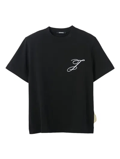 Jacquemus Logo-embroidered T-shirt In Multi