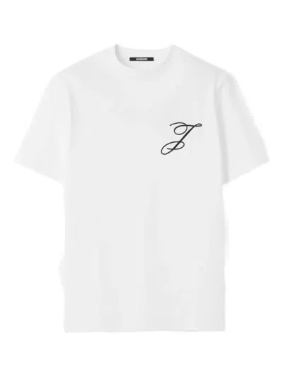 Jacquemus Logo-embroidered T-shirt In Multi