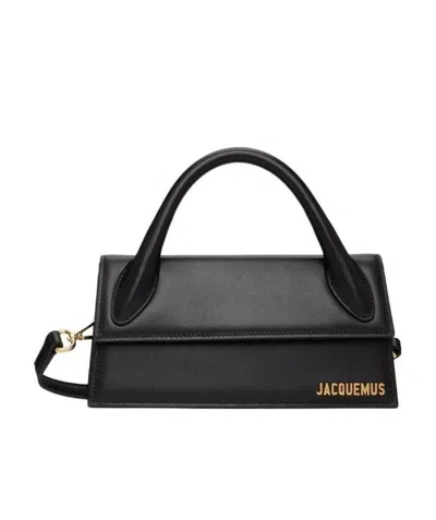 Jacquemus Tasche Le Chiquito Long Aus Schwarzem Leder In Black