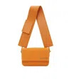 Shop Jacquemus Logo Flip Shoulder Bag In Orange