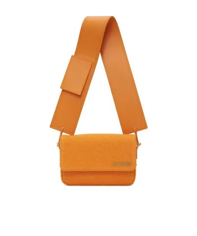 Jacquemus Logo Flip Shoulder Bag In Orange