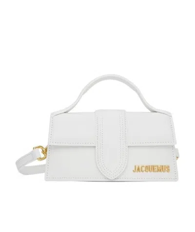 Jacquemus Logo Flip Shoulder Bag In White