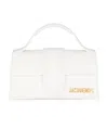 Jacquemus Leather Le Grand Bambino Shoulder Bag In White