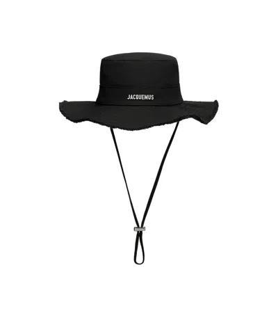 Jacquemus Logo Hat In Black