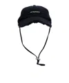 Jacquemus Navy Blue Casquette Artichaut Hat In Black