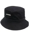 Jacquemus Le Bob Gadjo Bucket Hat In Black  
