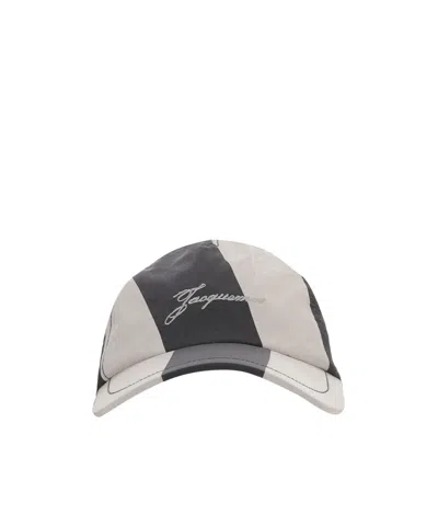 JACQUEMUS JACQUEMUS LA CASQUETTE BALUCHON STRIPED CAP