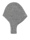 Jacquemus Rib Knitted Hood In Grey