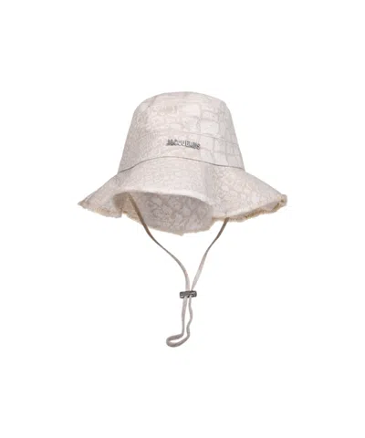 Jacquemus Logo Hat In White