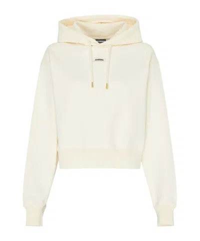 Jacquemus The Gros Grain Hoodie In Neutral