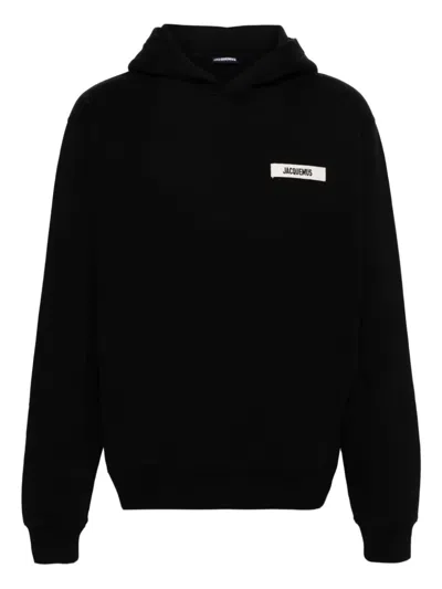 Jacquemus Logo Hoodie In Black