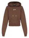 Jacquemus Le Hoodie Gros Grain Hooded Cotton Sweatshirt In Brown