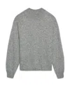 Jacquemus Jacquard Logo Alpaca Sweater In Gray