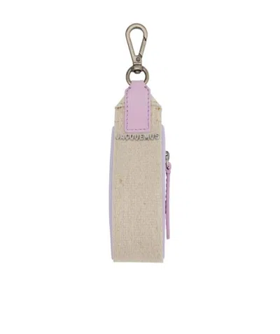 Jacquemus Logo Key Chain In Nude | ModeSens