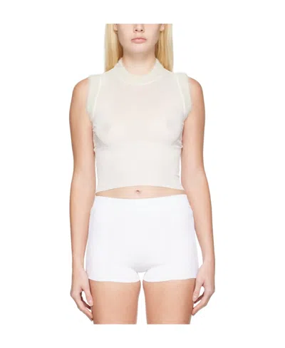 Jacquemus Logo Knitted Vest In White