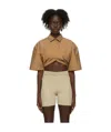 Jacquemus Logo Lapel Short-sleeved Shirt In Nude