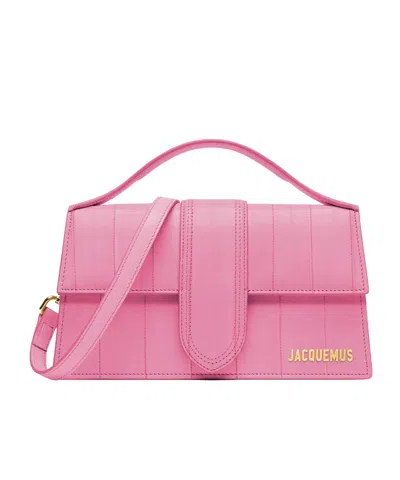 Jacquemus Logo Large Crossbody Bag In Pink