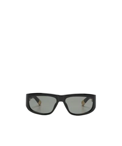 Jacquemus Logo Logo Sunglasses In Gray
