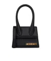 Jacquemus Logo Mini Shoulder Bag In Black