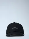 Jacquemus Men Logo Motif Baseball Cap In Black