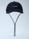 Jacquemus Men Logo Motif Baseball Cap In Blue