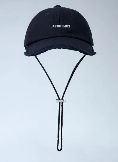 Jacquemus Logo Motif Baseball Cap In Blue
