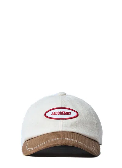Jacquemus Logo Motif Baseball Cap In White